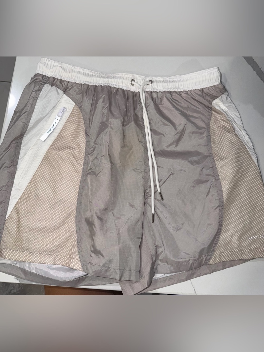 Men's Lightweight Active Shorts - Taupe/Beige xl